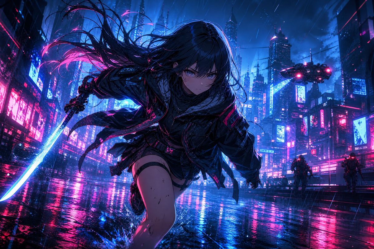 寸止挑战-霓虹都市代码少女动漫剪辑